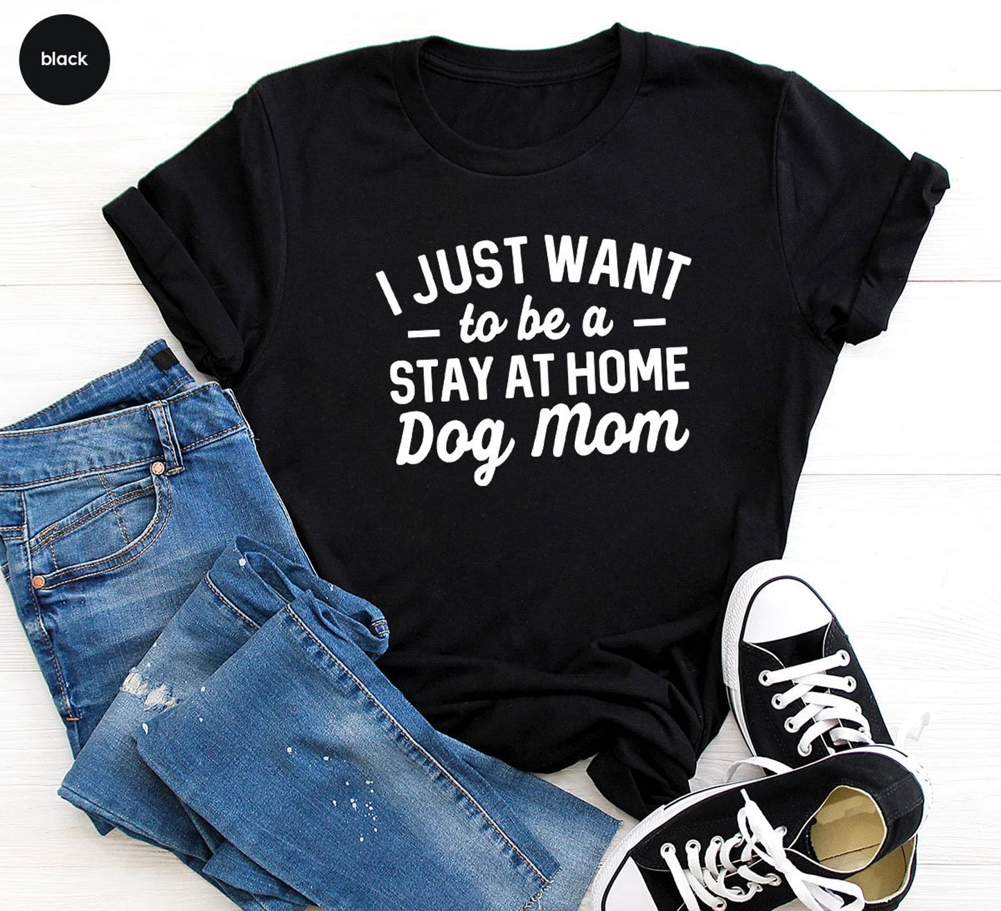 Stay at Home Dog Mom T-Shirt