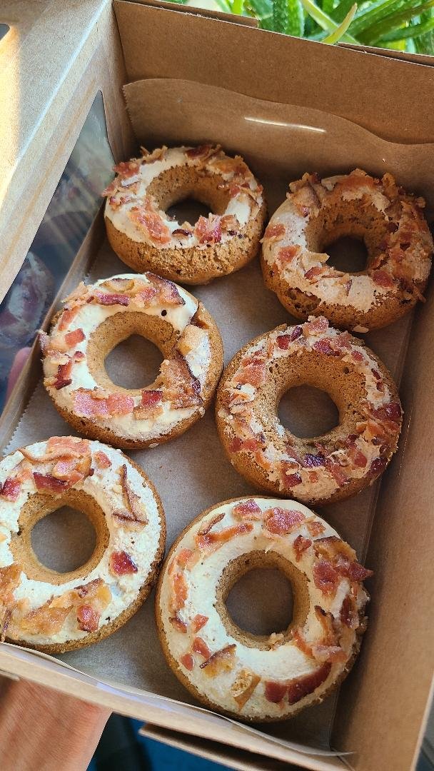 Peanut Butter Bacon Donuts