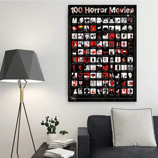 Mystery Horror Movie Scratch Poster