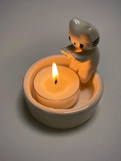 Cat Candle Holder