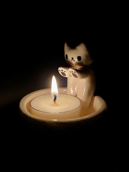 Cat Candle Holder