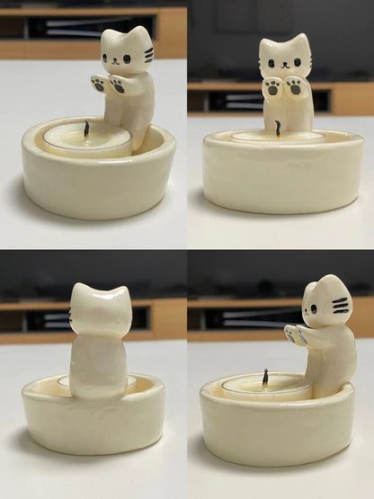 Cat Candle Holder