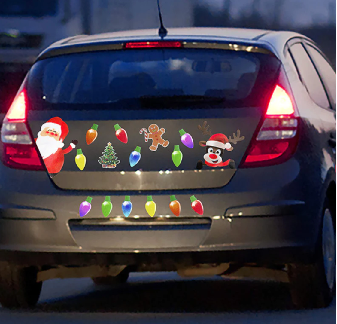 Reflective Christmas Car Stickers