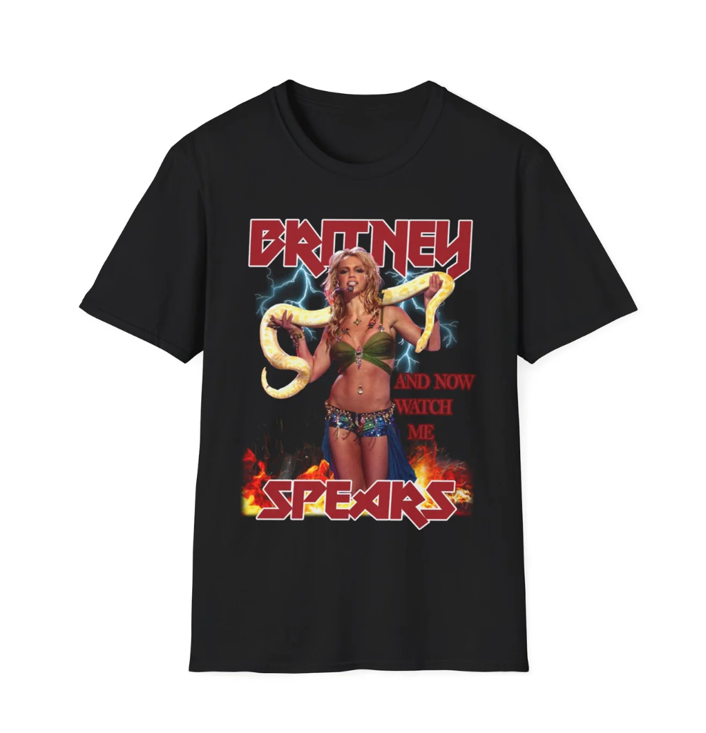 Britney Spears Iconic Snake Shirt