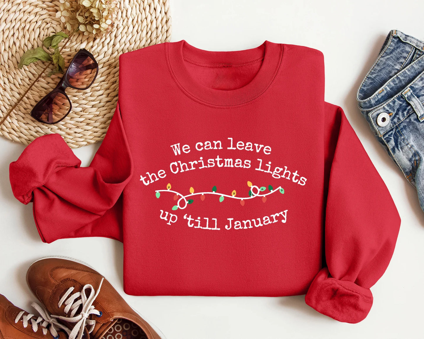 Christmas Lights Crewneck